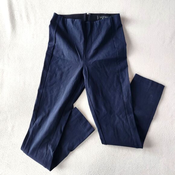 rag & bone Pants - Rag & Bone Simone Ankle Crop Pants Size 6 Navy High-Rise Slim Stretch Trousers